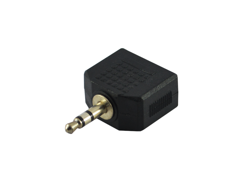 3.5mm(Stereo) Male to 2x3.5mm(Stereo) Female Converter - Image 1